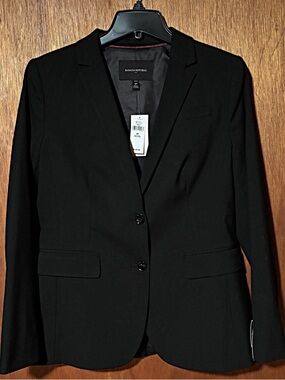 Banana Republic Black Women's Two-Button Tailored Blazer